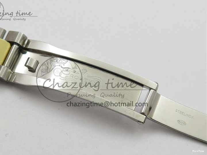 MiroTime 0203 WaterResistant Datejust 31mm 278273 SS YG BP Maker Best Edition Black Sticks Markers Dial on SS YG Oyster Bracelet 2718